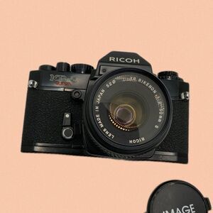 ricoh kr 5 super vintage 80s 35mm film‎ camera 50mm lens made in japan